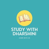 STUDY WITH DHARSHINI ๐ ๐