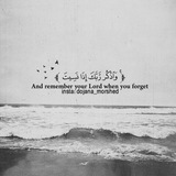 ﴿ وَاذْكُر رَّبَّكَ إِذَا نَسِيتَ ﴾
