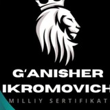 Milliy sertifikat G'anisher Ikromovich & Barchinoy Javlonovna