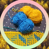 Мозаїчне 🧶 в'язання гачком, схеми