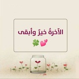 الآخرةُ خيرٌ وأبقى 🌸