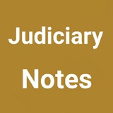 Judiciary Notes