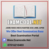 EXAMCODE.NET | JAMB | WAEC | NECO | NABTEB | GCE | IJMB | JUPEB CHANNEL