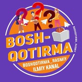 Boshqotirmalar | Mantiqiy savollar ๐บ๐ฟ