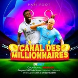 CANAL DES MILLIONNAIRES 1XBET โญ๏ธ ๐
<i class="emoji" style