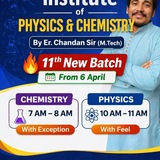 Er. Chandan Sir CHEMISTRY CLASSES Hisua