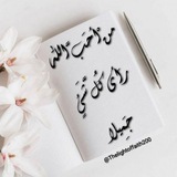 🌸منْ أحَبَّ الله رَأى كُلَّ شَيءٍ جَمِيلا 🌸