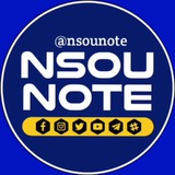 NSOU NOTE (UG and BDP)