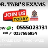 DR. TABI'S EXAMS LINK_WAEC~WASSCE 2026 ACTIVE