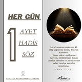 Menhec/1 AYET 1 HADİS 1 SÖZ