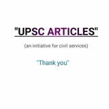 UPSC ARTICLES 📃 📰