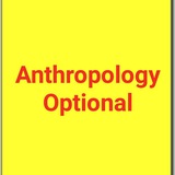 UPSC Toppers Anthropology Optional Material