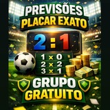 PROGNÓSTICO PLACAR EXATO - GRUPO GRATUITO 🔰