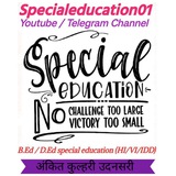 SPECIAL EDUCATION B.Ed / D.Ed (Hi,Vi,Idd) Youtube /Telegram Channel ❤️ <i class="emoji" style="background-image:url('//telegram.org/img/emoji/40/F09F998F.png