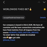 WORLDWIDE FIXED BET 🏅