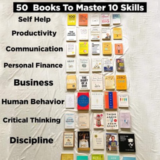 50 Books to Master 10 Skills