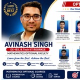 Mathematics by Avinash Singh, IIT R, Ex IES (UPSC IAS/IFoS CSE)