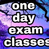 One day exam classes