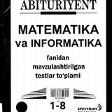 π Abituriyent 1-8 yechimlari