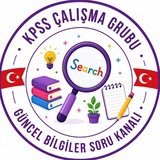 KPSS Çalışma Grubu Güncel Bilgiler Soru Kanalı 📚