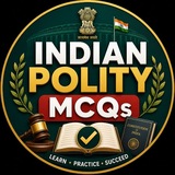 INDIAN POLITY MCQs 🎯