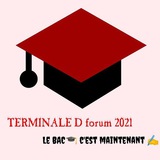 TERMINALE D FORUM MATHS_PHYSIQUE_SVT 🧑🎓 🎓 </i