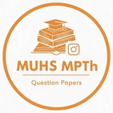 MUHS BPTH QUESTION PAPERS 🩺 ⚕️