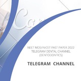 NEET MDS/INICET PAST PAPER 2025 TELEGRAM DENTAL CHANNEL (DENTODONTICS) TELEGRAM CHANNEL