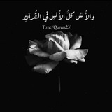 والأُنسُ كلُّ الأُنسِ في القُرآنِ.