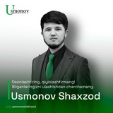Matematika — Usmonov Shaxzod